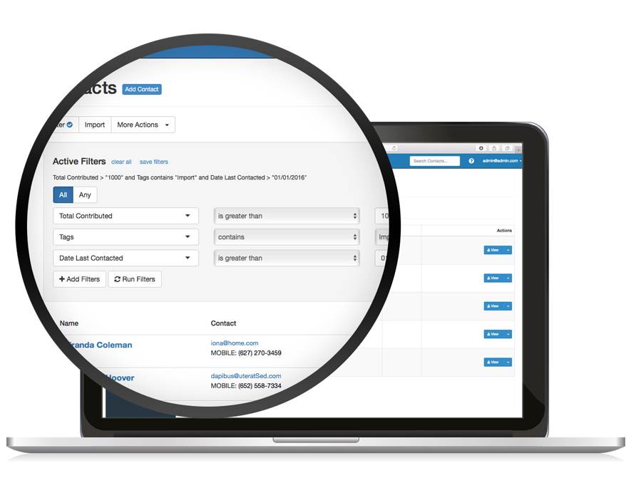 Datrm.in CRM Dashboard