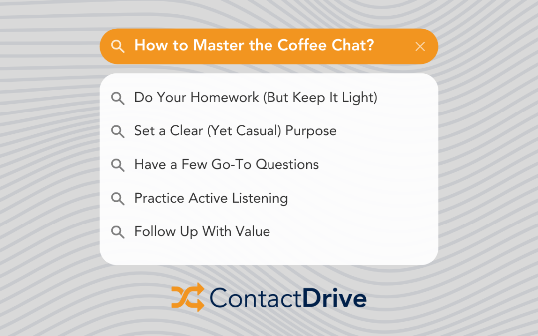 Mastering the Coffee Chat: 5 Ways to Make It Easier and More Effective