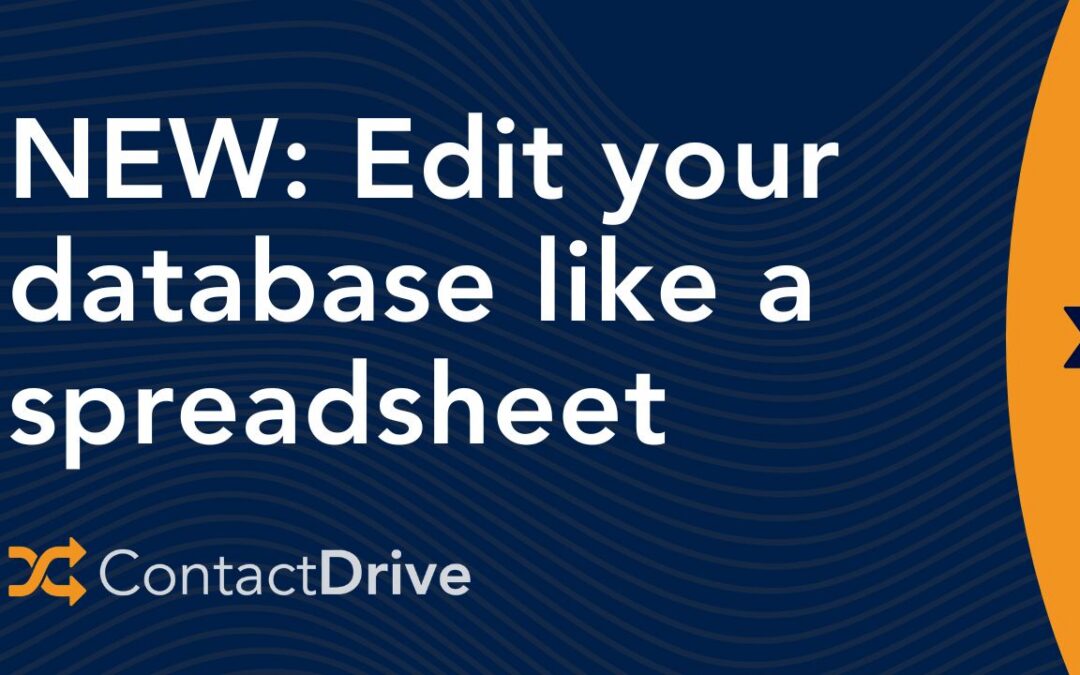 Work Faster with New Inline Editing for the Contacts Grid